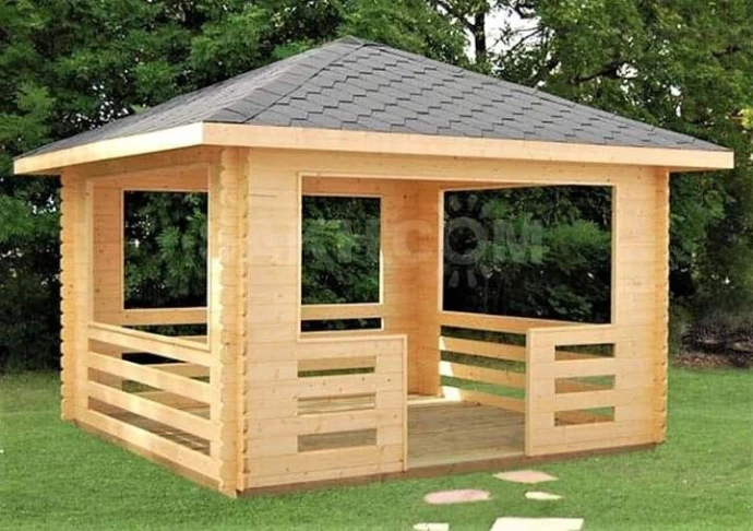 Custom Wooden Gazebo Design